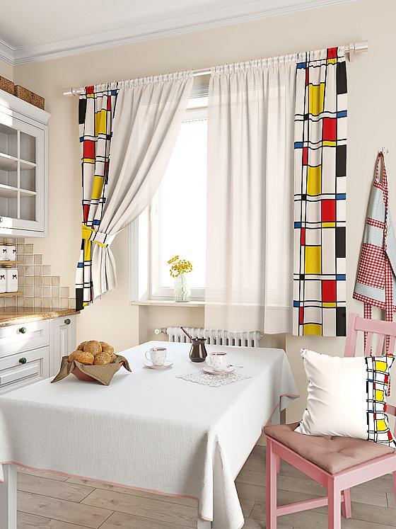Geometric patterns are actual trend in window decoration