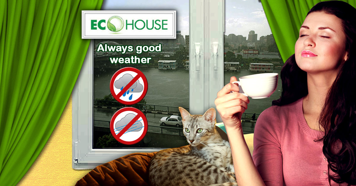  Be safe from wind and rain with windows and doors from Eco House.