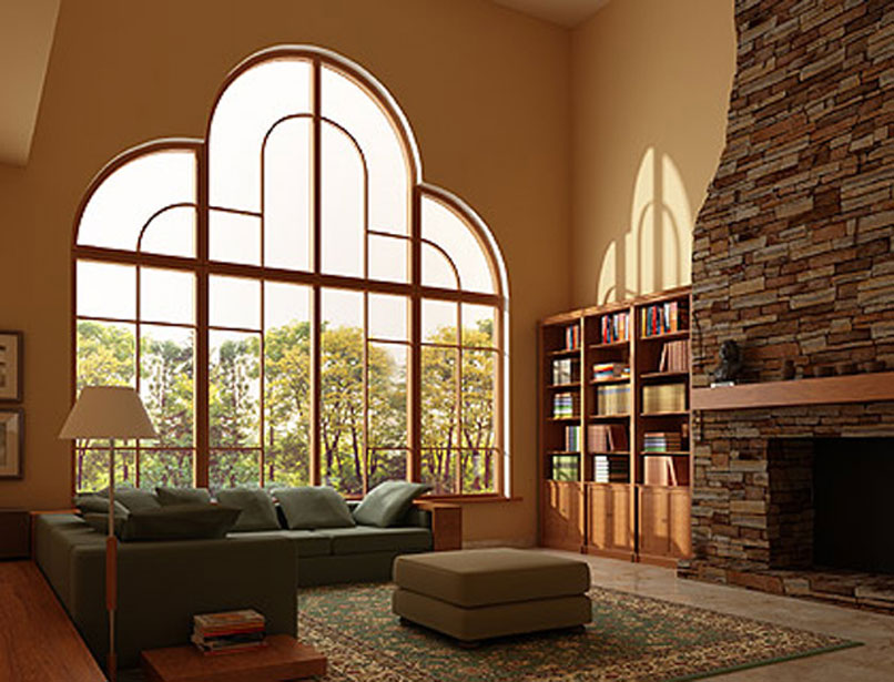 In the age of wooden windows, few people thought about the constrution of window openings and window decoration. Configuration of PVC windows may be different. In one design, the combination of fixed and hinged windows is possible. If the design includes a door there is a choice of different options for opening. Door as well as window sash may be hinged and also have a tilt and turn mechanism.