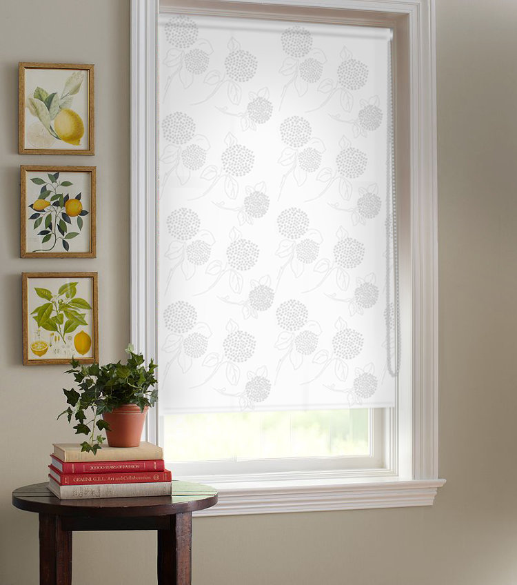  Blinds are modern and functional window decoration. They perfectly fit PVC windows which are also modern high-tech   designs. A roller blind is a sheet of specially treated fabric that is rolled on a special roller mounted above the   window. The mechanism allows fixing blind at any position.