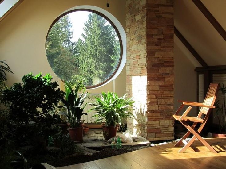 Round windows are an unusual solution