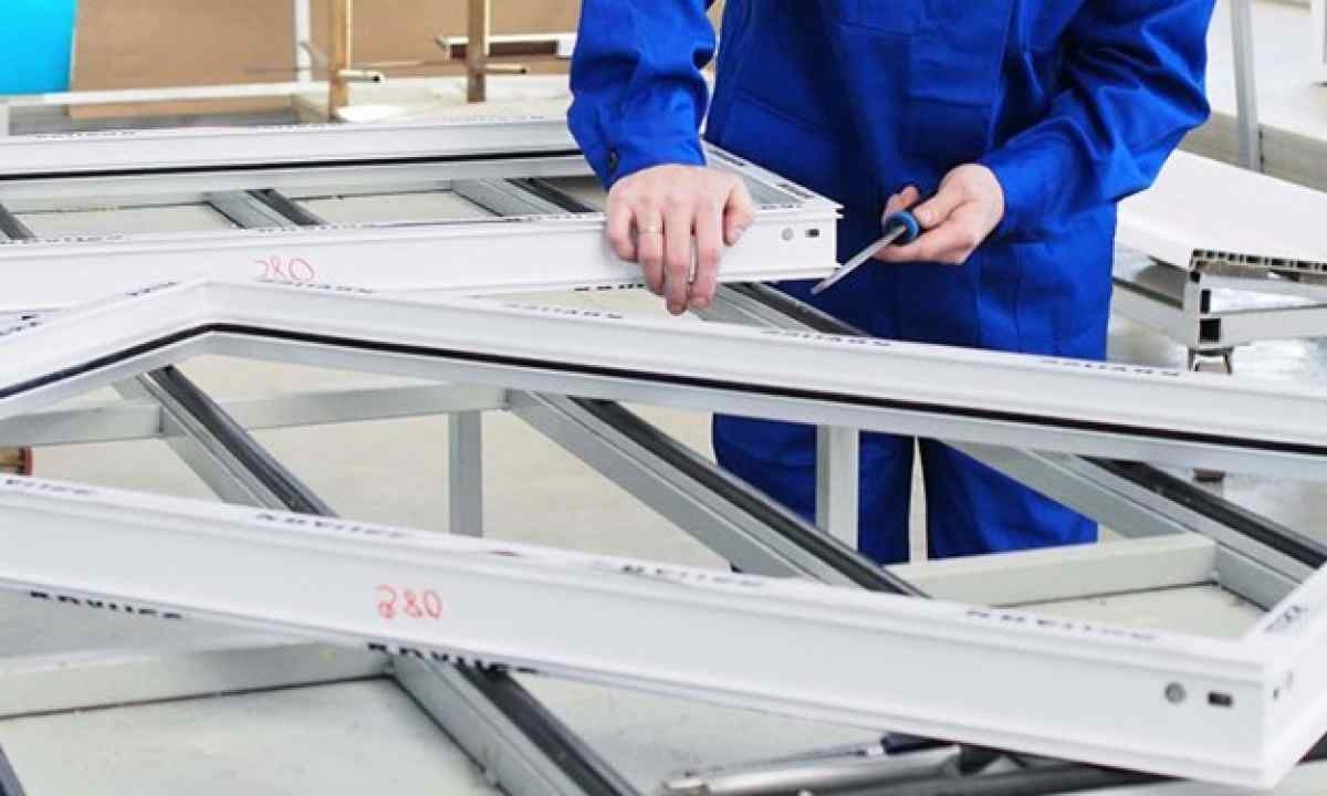 What happens in the production of PVC windows
