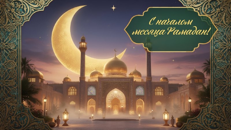 Поздравляем с начала священного месяца Рамадан