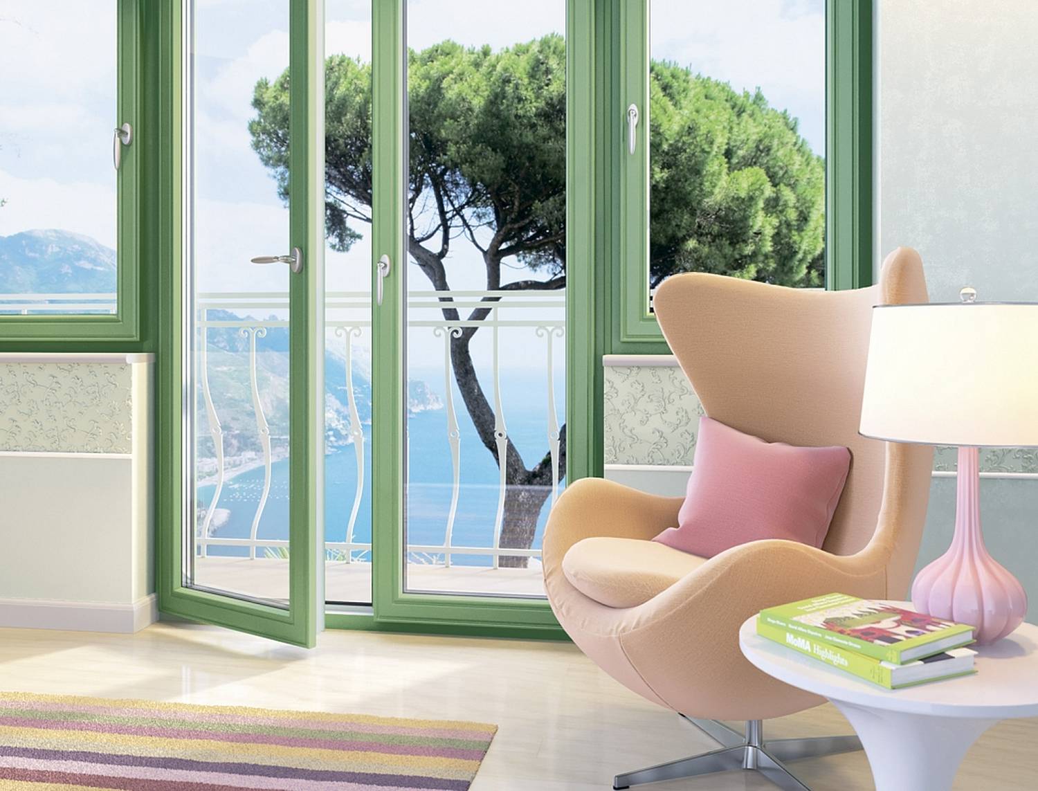 Цветные ПВХ‑окна: палитра для вашего стиля