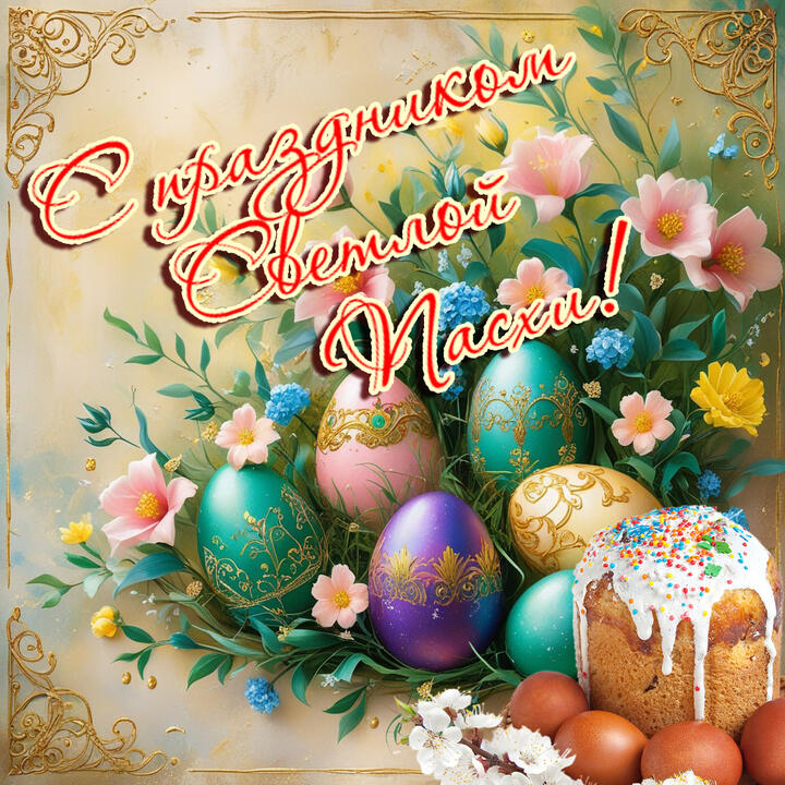 С праздником светлой Пасхи!
