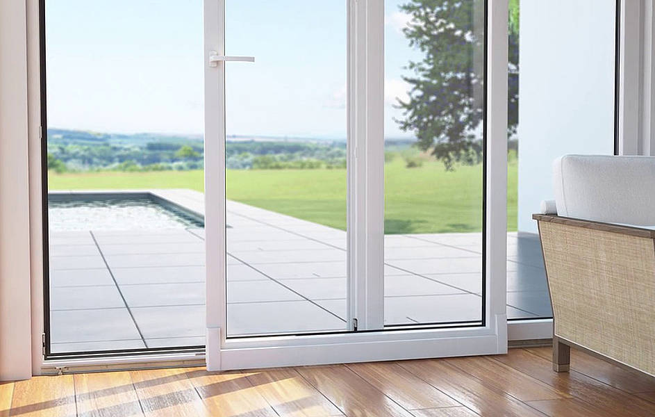 Sliding PVC windows: style and space saving