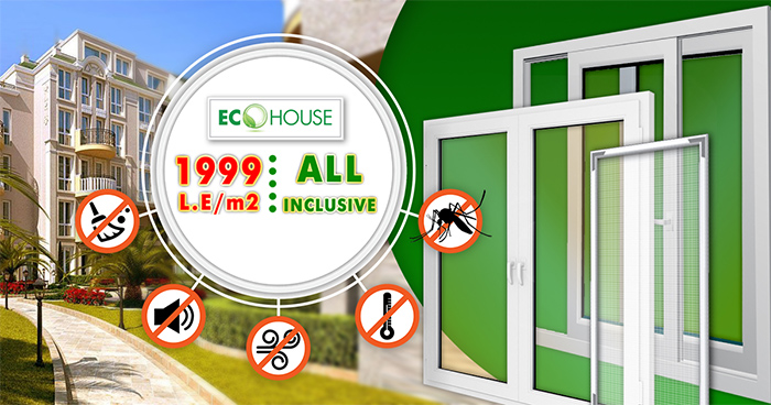 Only in March 2021, when ordering turn or sliding white PVC windows with two sashes, glazing and mosquito net, the price is 1999 LE/m2. Free installation.