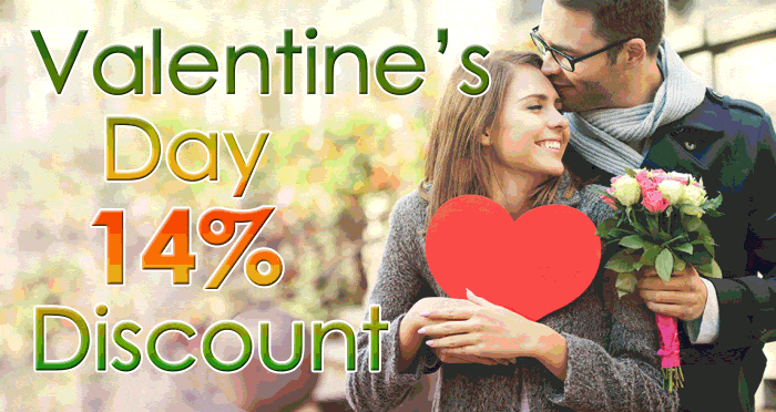 On Valentine's day to all PVC windows lovers discount 14% for any type of your favourite windows. Only from 14 till 19 of February ECO House gives all lovers 14% discount as a gift.